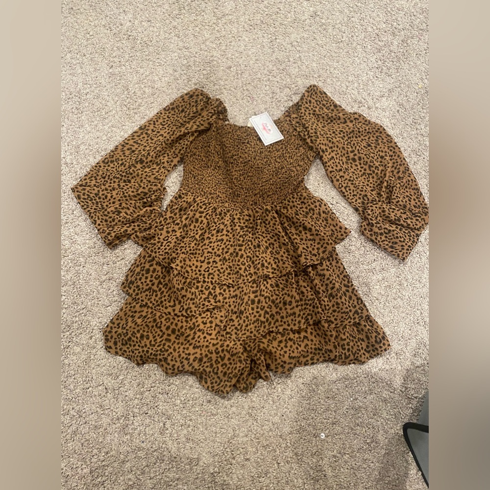 Cheetah romper